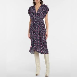 ISABEL MARANT ETOILE |🥳 HP! 🥳 EUC Abstract Print Midi Pocket Dress | US 8